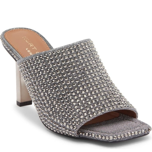 Kurt Geiger Shoes - Kurt Geiger Silver Embellished Women's Mules